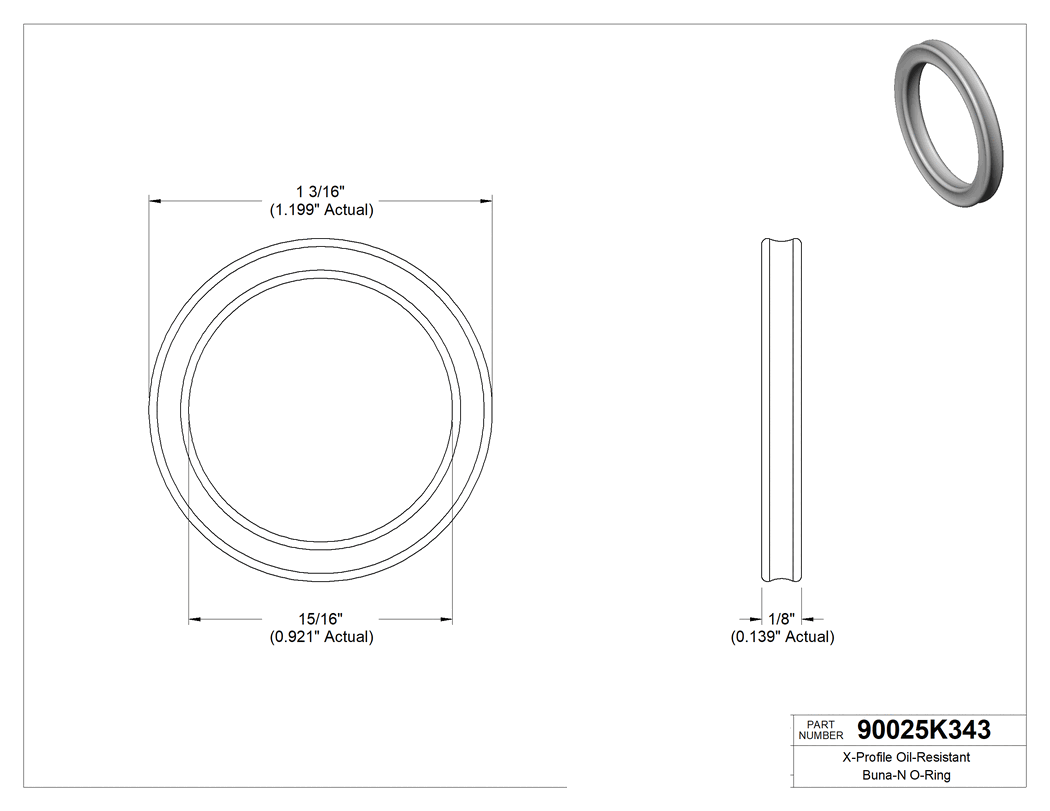 Technical drawing - 90025K343